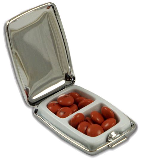 2 metal pill box|metal pill boxes for men.